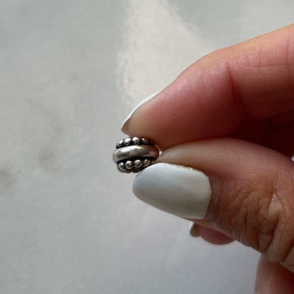 Pandora Beaded and Smooth Spacer Charm - Picture 3 of 4